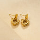 Boucles d'oreilles cœur ajouré lisse